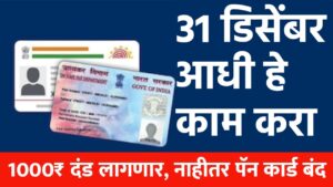 Aadhaar PAN Link – 31 डिसेंबरआधी करा हे काम, नाहीतर आधार आणि पँनकार्ड बंद